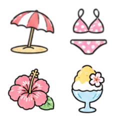 Soft Hand-Drawn Everyday Emojis-summer2