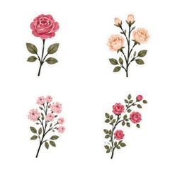 Chic & Cute: Rose Emoji Collection