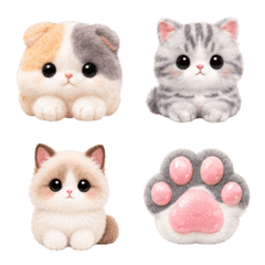 Fluffy Kitty Emoji for Messages