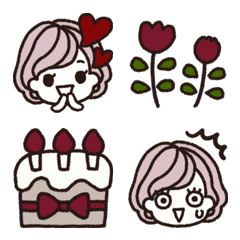 シンプルな大人の女性用絵文字