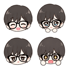 Soft Glasses Boy Cute Emojis