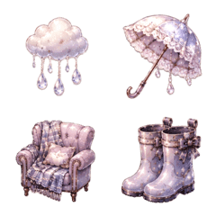 Sparkling rainy day collection
