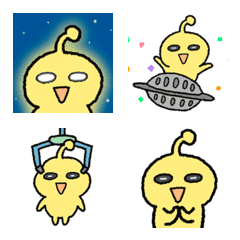 Moving Emojis "Yellow Alien"