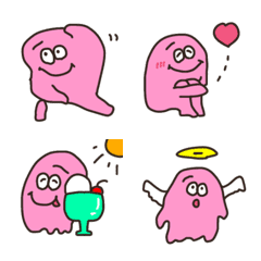 feeling happy cute pink emoji