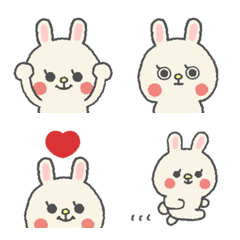 ピンクほっぺのうさぎちゃん絵文字