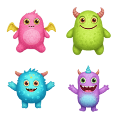 kawaii AI sticker(AI Monster)