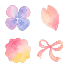 水彩符號裝飾表情 E