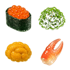 果凍質感海味餐點裝飾表情 D