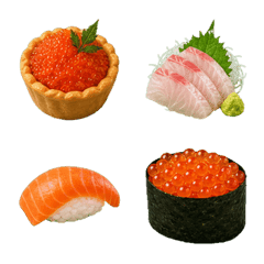 迷你海味餐點裝飾表情 C