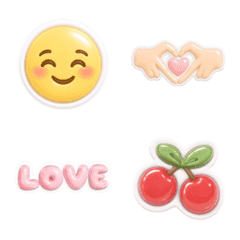 3D Pastel Emojis 2 - Puffy Days