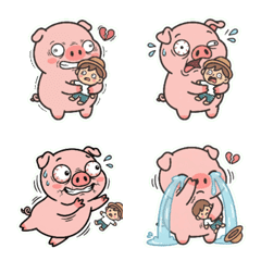 Porquinho Rosa Bravo Edição Rabugenta