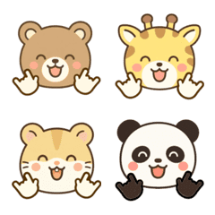 animals sign llove you ILY Emoji