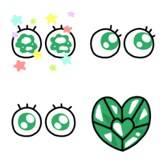 อีโมจิตาใช้งานง่าย【สีเขียว 2】