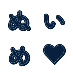 อักษรปักเย็บมือ Letter Emoji 097