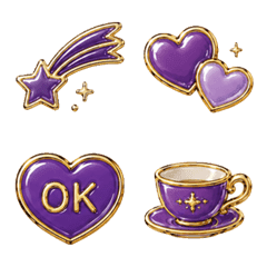 Purple Enamel Icons