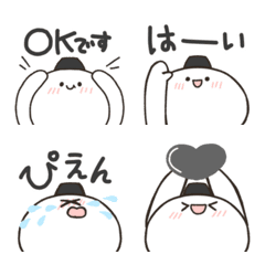 ゆるかわ雪だるまスタンプ / Black