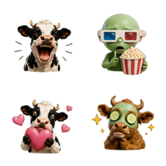 Loud Face Cow & Alien