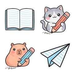 かわいい動物のメモ帳絵文字