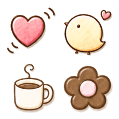 Soft and colorful emojis