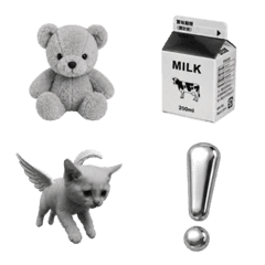 Y2K  Monochrome emoji