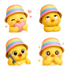 อิโมจิ น้องลูกเจี๊ยบเรนโบว์