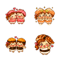 Sushi Friends Animated Emoji