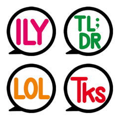 Simple speech bubble (English slang)