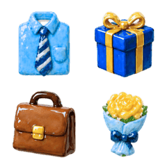Glossy Puffy Father's Day Emoji
