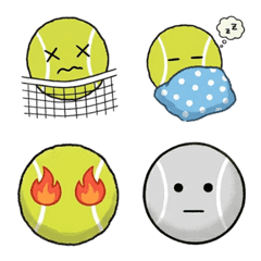 A tennis ball emoji full of humor