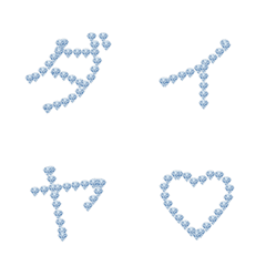 Sparkling Diamond Deco-Font Collection