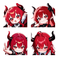 Cute Dragon Girl Emojis