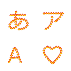 Flaming Fire Deco-Font Collection