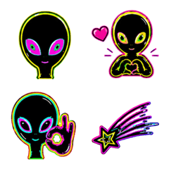 LOVE Neon Aliens