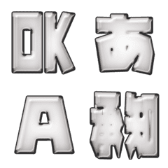 JP response emoji alphabet kanji 031