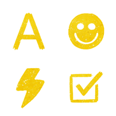 Sparkle Yellow 144 icon ABC number Emoji