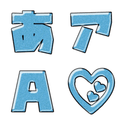 JP response emoji alphabet kanji 133