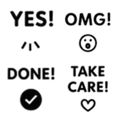 Minimal English Reply Emojis