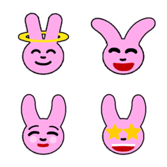 Rabbit with lots of expressions