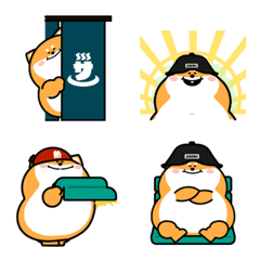 Cute and funny chubby dog Emoji 6