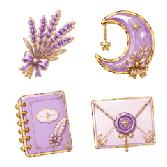 Magical Lavender Emojis