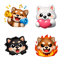 【柴犬☆三兄弟②】表情符號♪