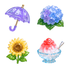 Rain to Summer Emoji Collection
