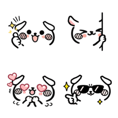 cute dogs Kaomoji Emoji Animation3