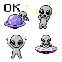 ▶︎動く！ドット絵エイリアン2.LOVEグレイ