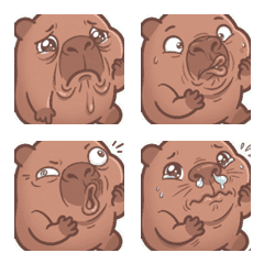 しょんぼり不機嫌なカピバラ