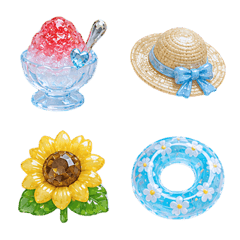 Sparkling Gem Summer Emoji 17