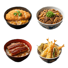 Rice Bowl Food Emojis vol.01