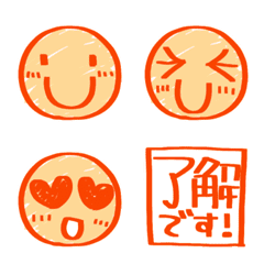 Emojis drawn with a marker orange1