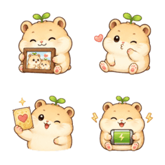 かわいいネズミの絵文字ステッカー