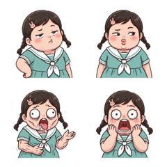 校花小花日常表情貼